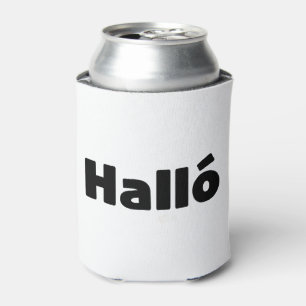 アイスランドハロ{ Hello )イスレンスカ語 缶クーラー