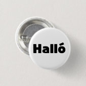 アイスランドハロ{ Hello )イスレンスカ語 缶バッジ (正面&裏面)