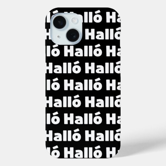アイスランドハロ{ Hello )イスレンスカ語 Case-Mate iPhoneケース (裏面)