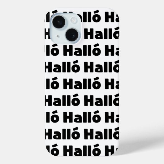 アイスランドハロ{ Hello )イスレンスカ語 Case-Mate iPhoneケース (裏面)