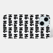 アイスランドハロ{ Hello )イスレンスカ語 Case-Mate iPhoneケース (裏面 (横))