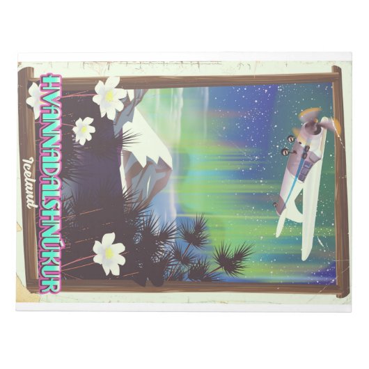 アイスランドハヴァナダルシュヌクール ノートパッド (正面)