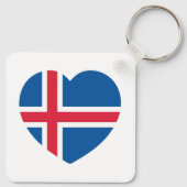 アイスランドハート国旗 キーホルダー (裏面)