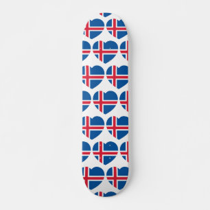 アイスランドハート国旗 スケートボード