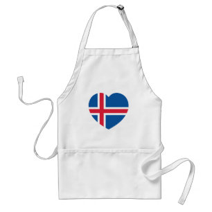 アイスランドハート国旗 スタンダードエプロン