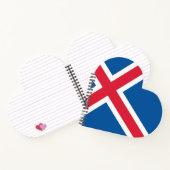 アイスランドハート国旗 ノートブック (内部)