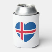 アイスランドハート国旗 缶クーラー (缶正面)