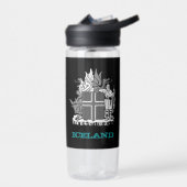 アイスランドフィットネス&アイスランドの紋章 ウォーターボトル (左面)