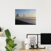 アイスランドブラックサンドビーチ ポスター (ホームオフィス)