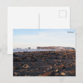 アイスランドブラックサンドビーチ ポストカード (正面/裏面)