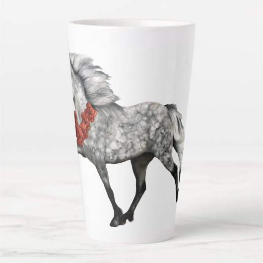 アイスランドホースクリスマス カフェラテマグ (正面)