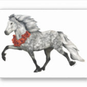 アイスランドホースクリスマス シール (正面)