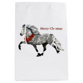 アイスランドホースクリスマス ミディアムペーパーバッグ (正面)