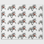 アイスランドホースクリスマス ラッピングペーパー (フラット)