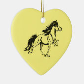 アイスランドホースセラミックオーナメント セラミックオーナメント (右)