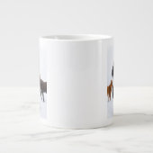 アイスランドホースポートレート,アイスランド ジャンボコーヒーマグカップ (正面)