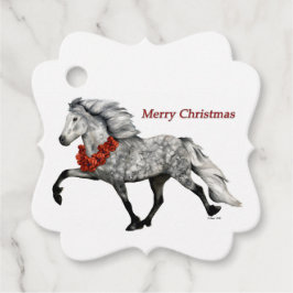 アイスランドホース クリスマス フェイバータグ