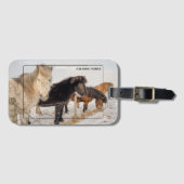 アイスランドホース ラゲッジタグ (正面横)