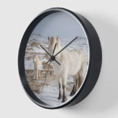 アイスランドホース | Blonduos，アイスランド 壁時計 (傾斜)