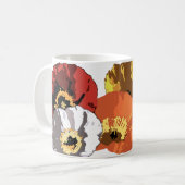 アイスランドポピーのマグ コーヒーマグカップ (正面左)