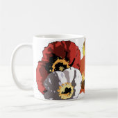 アイスランドポピーのマグ コーヒーマグカップ (左)