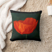 アイスランドポピーの装飾用クッション クッション (ブランケット)