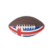 アイスランドミニサッカー国旗 アメリカンフットボール (正面)