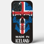 アイスランドメイドインアイスランドスカルiPhone Case Mate Case-Mate iPhoneケース (裏面)