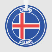 アイスランドラウンドエンブレム オーナメント (裏面)