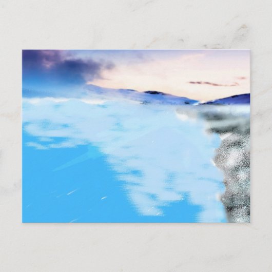 アイスランドラグーン ポストカード (正面)