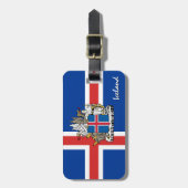 アイスランドラゲッジタグ、愛国的なアイスランド国旗 ラゲッジタグ (正面縦)