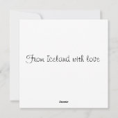 アイスランドランド岬冬 シーズンカード (裏面)