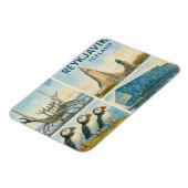 アイスランドレイキャビクの風景 マグネット (左側)