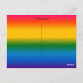 アイスランドレインボーウォーターフォール ポストカード (裏面)