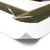 アイスランドヴィンテージスキーポスター ポスター (角)