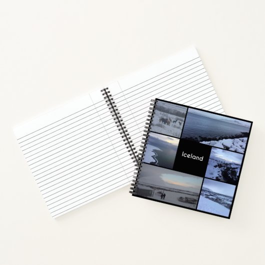 アイスランド冬景色 ノートブック (内部)