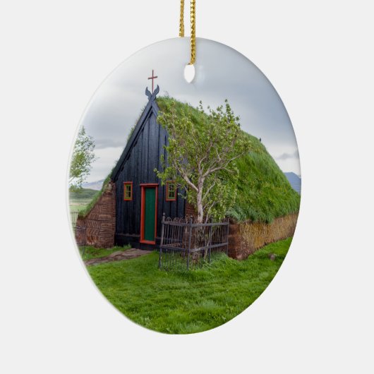 アイスランド北部のヴィディミリターフ教会 セラミックオーナメント (右)