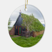 アイスランド北部のヴィディミリターフ教会 セラミックオーナメント (左)