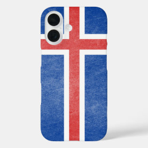 アイスランド国グランジ旗 iPhone 16ケース
