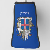 アイスランド国旗とゴルフアイスランドのスポーツカバー/クラブ ゴルフヘッドカバー (回転90)