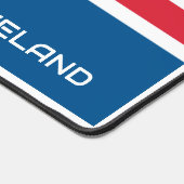 アイスランド国旗とパフィン デスクマット (コーナー)