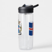 アイスランド国旗のアイスランドのコート ウォーターボトル (左面)