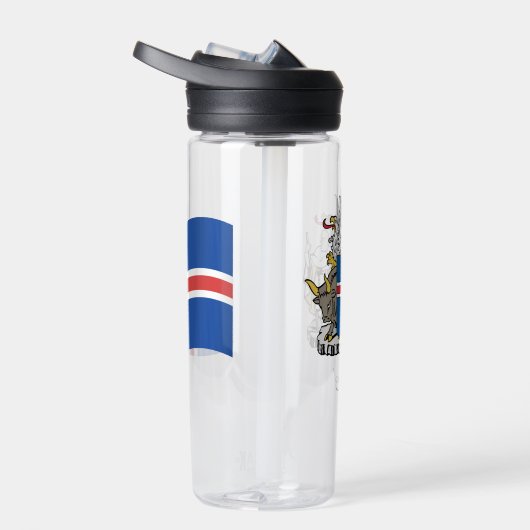 アイスランド国旗のアイスランドのコート ウォーターボトル (右面)