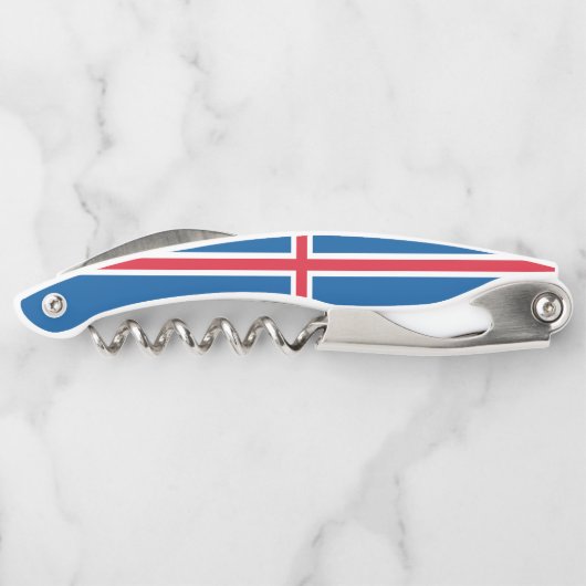 アイスランド国旗のコルク抜き ソムリエナイフ (裏面)