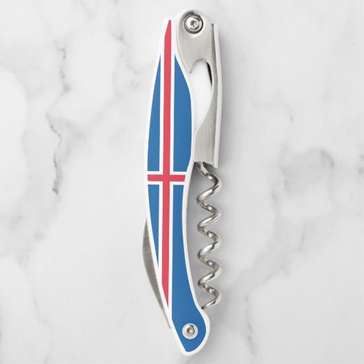 アイスランド国旗のコルク抜き ソムリエナイフ (裏面)