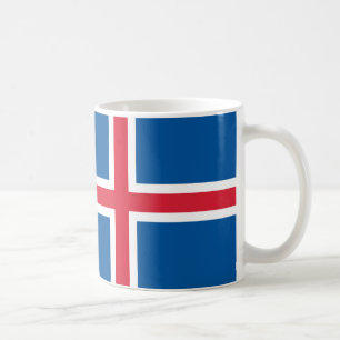 アイスランド国旗のセラミックマグカップ コーヒーマグカップ
