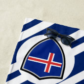 アイスランド国旗のビーチタオル ビーチタオル (インサイチュ)