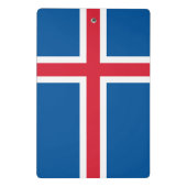 アイスランド国旗を持つミニクリップボード ミニクリップボード (裏面)