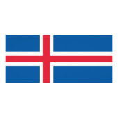 アイスランド国旗を持つラックカード ラックカード (裏面)