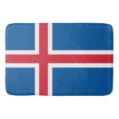 アイスランド国旗を持つ大きなバスマット バスマット (正面)